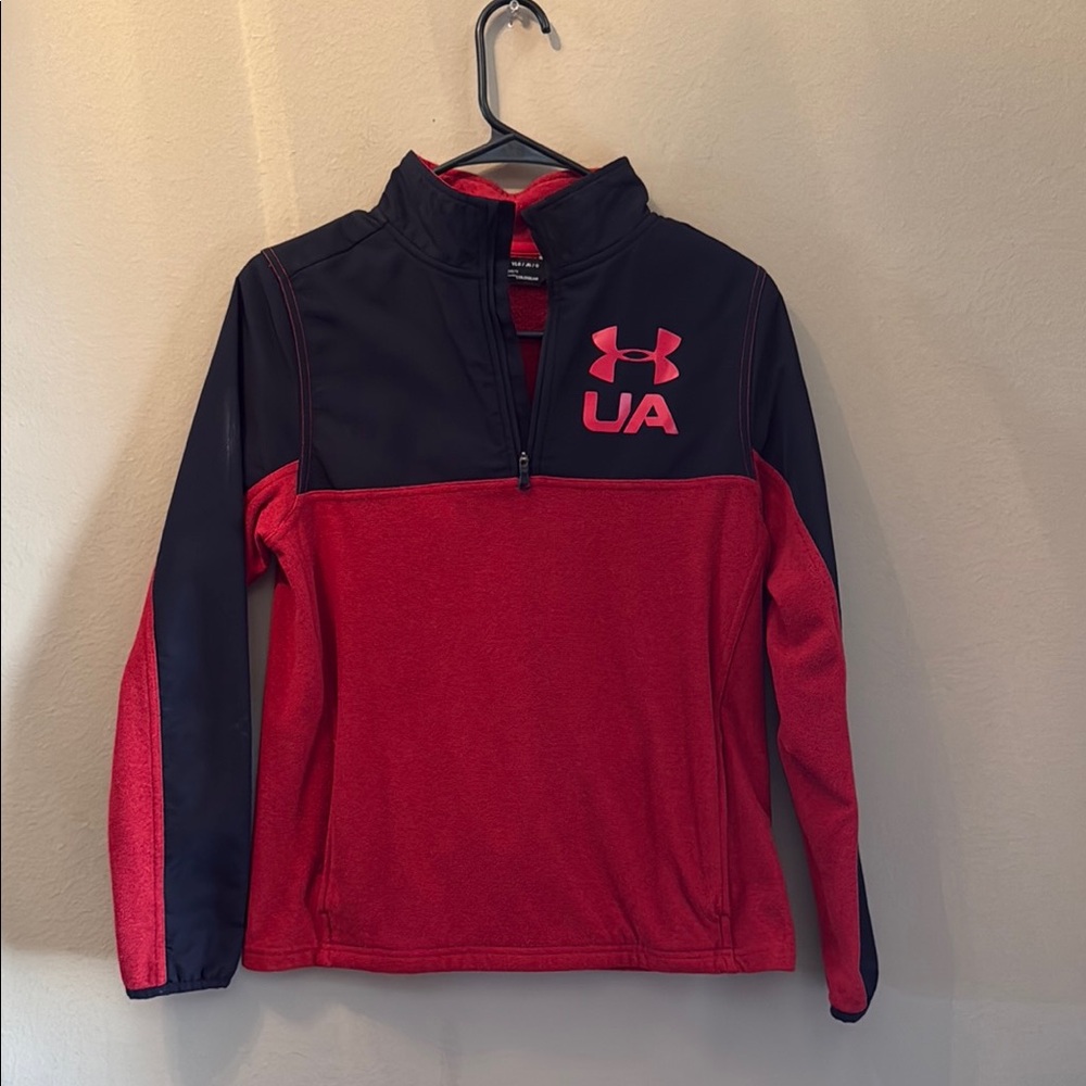 Under Armour Red and Black Pullover